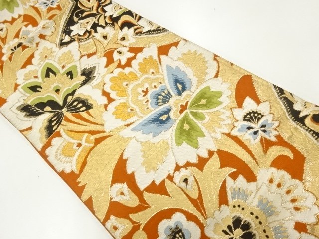 Japanese Kimono / Antique / Fukuro Obi Silk